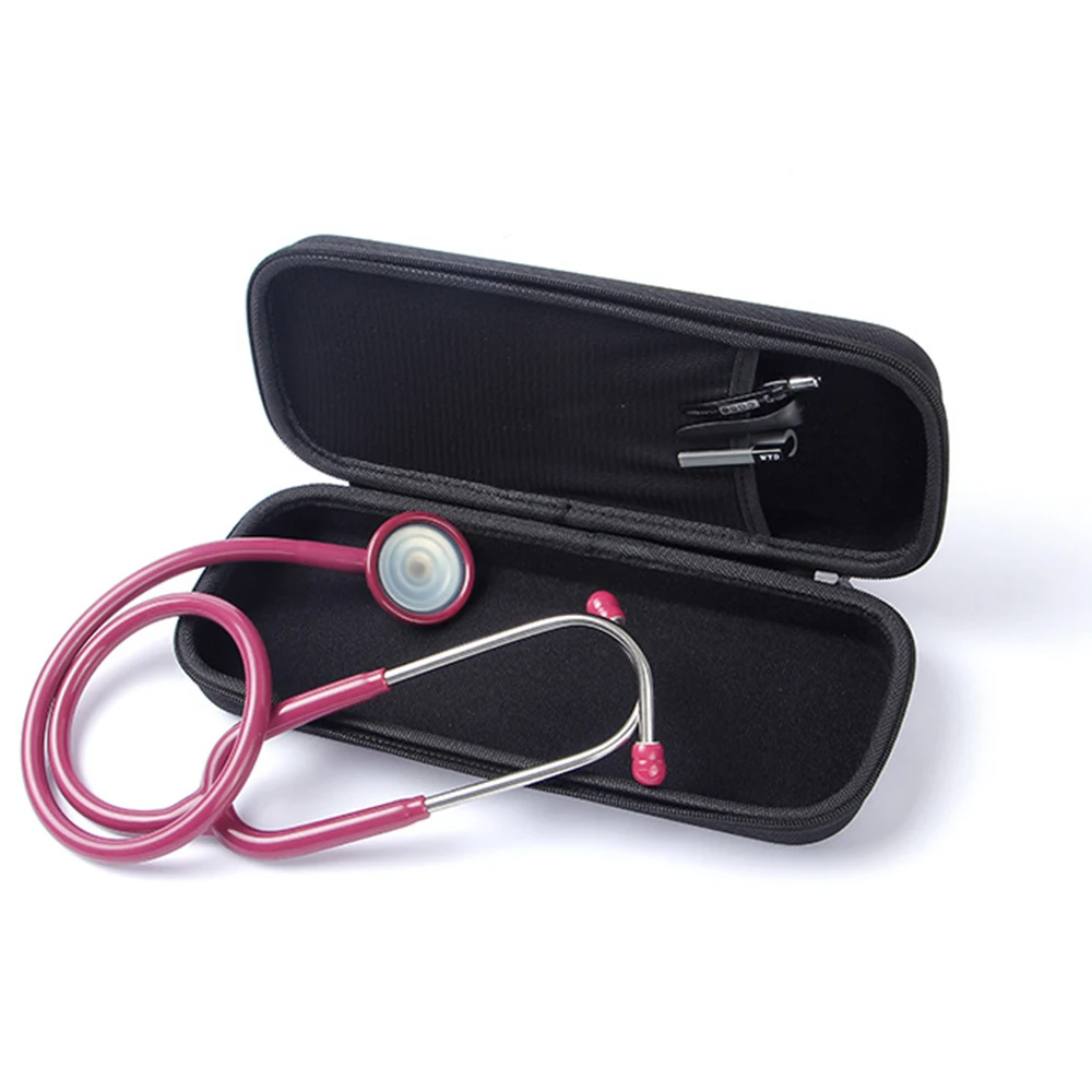 Black EVA hard stethoscope case, 275 x 135 x 50 mm, fits {model-name} – view 3