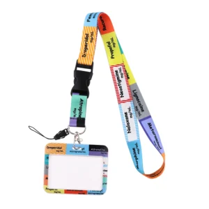 YL687 Medical Doctors Nurses Critical Care ICU Anaesthetics Cartoon Print Lanyard Card ID Holder Key Neck Straps Badge Holder