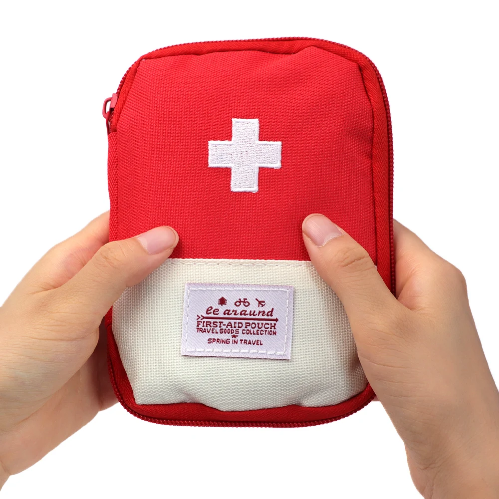 Portable first aid kit bag — emergency pouch for travel, home and car – view 2