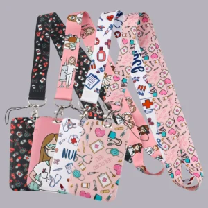 Medical Nurse Doctor Credential Holder Neck Strap Lanyard for Key Keychain USB Badge Holder Keyring Accessories Friends Gifts