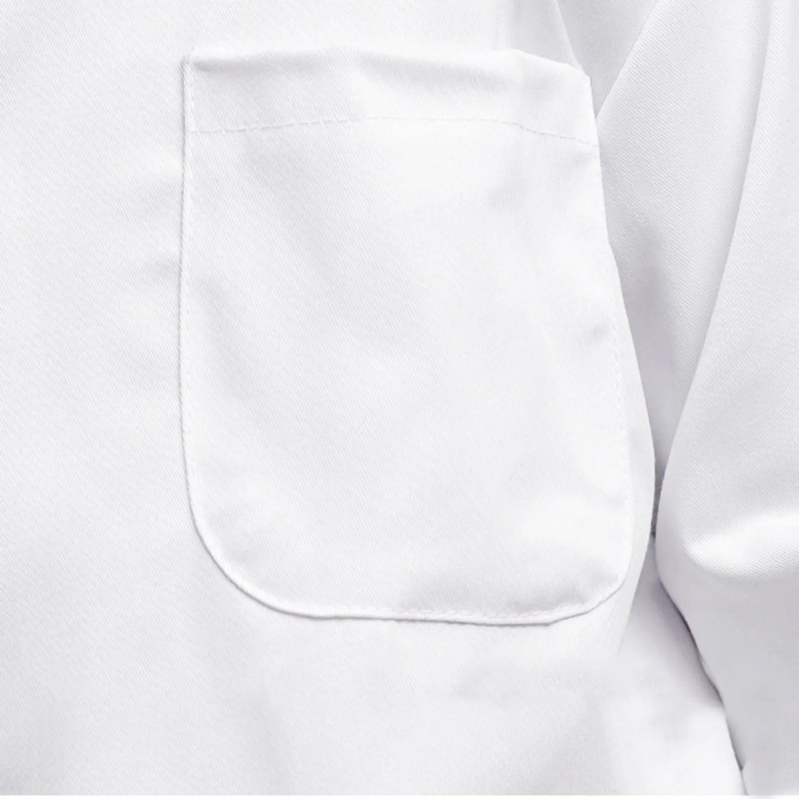 Children's unisex white long-sleeve lab coat with front pockets – view 3