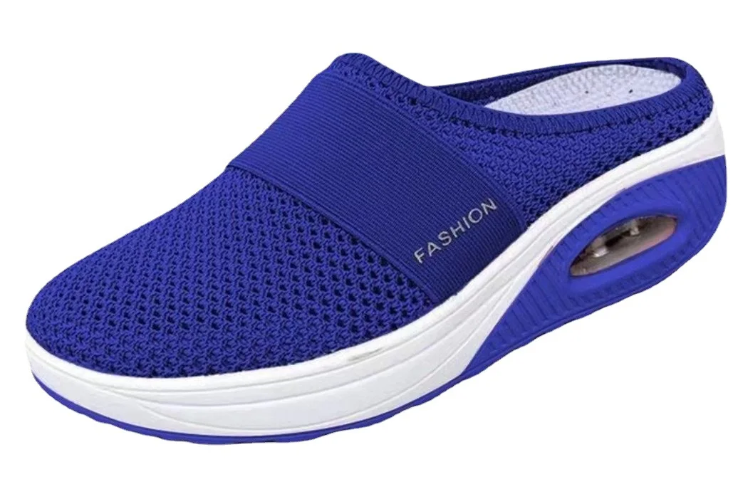 {color} women’s wedge slipper with breathable mesh upper, EVA insole and rubber anti-slip sole — sizes 35–43