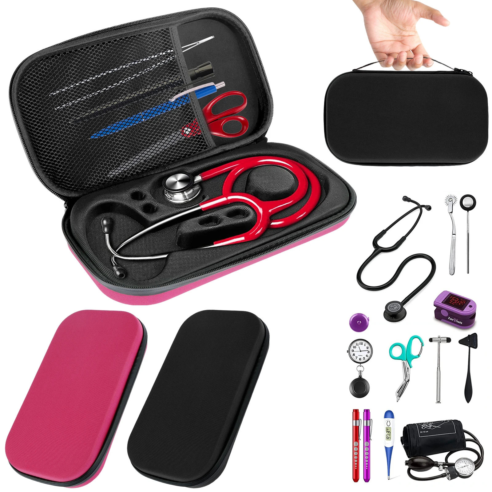 Shockproof stethoscope case — lightweight portable storage bag for stethoscopes – view 3