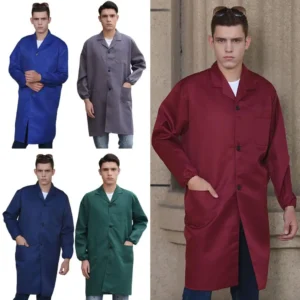 Long Sleeve Work Uniform Lab Safety Coat Printed And Embroidered Food Handling Moving Crew Blue Overall Casual Men's Suit