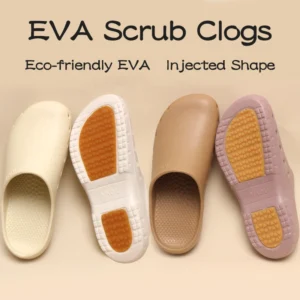 Add Contoured Footbed Medical Clogs Slip Resistant Hospital Doctor Footwear Dental Nursing Shoes Pet Clinic Work Slippers X09-01