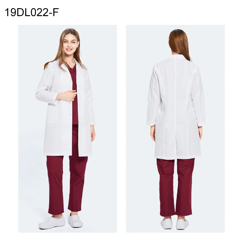 {color} lab coat, {sleeve_option} — size {size} – view 3