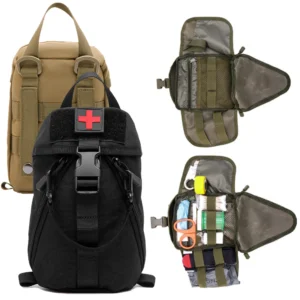 Nylon Empty First Aid Bag Trauma Kit Bag Trauma Medic Bag EMT Pouch First Aid Pouch for Outdoor Hiking Camping Travel