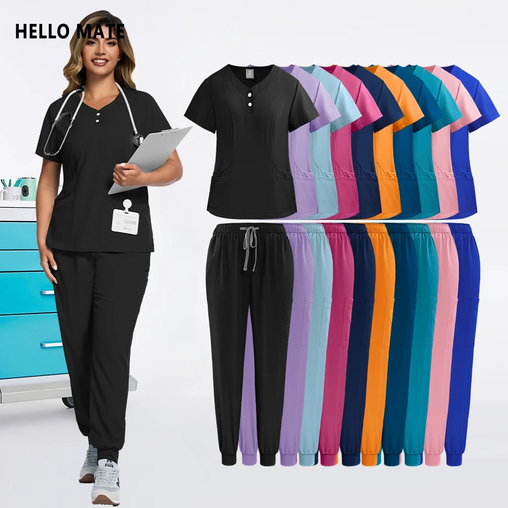 Unisex surgical overalls for {role} — front view, clinical-style work uniform