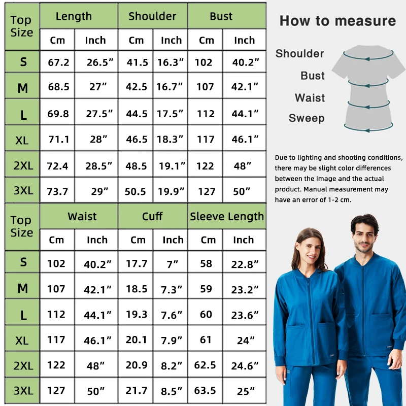 Winnter warm-up scrub jacket — {color} — single-zipper front — 100% polyester – view 2