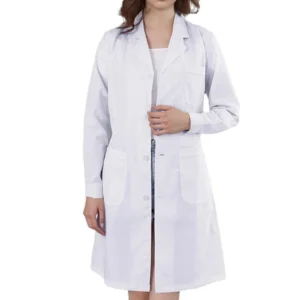 Women Lab Coat Hospital Uniform Doctor’s Overall Nurse White Work Clothing Coat Long Sleeve Cosplay Adults Medical Personnel