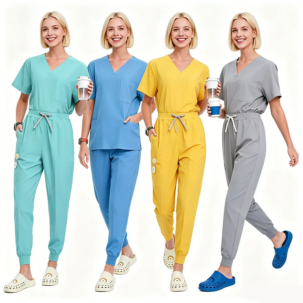 {title} — unisex short-sleeve scrub set product image