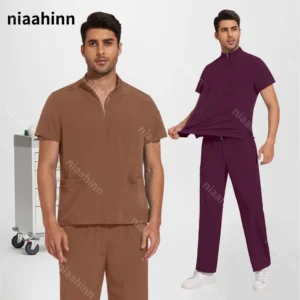 Short Sleeve Nurse Uniforms Women Medical Scrubs