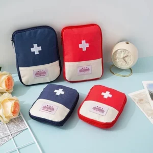 Portable First Aid Medical Kit Travel Outdoor Camping Emergency Medicine Storage Bag Travel Mini EDC Pouch Organizer Pill Case