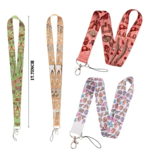 Human Organs Lanyard for Key Camera Whistle Cool ID Badge Holder Cell Phone Neck Strap USB Badge Hanging Rope Doctor Nurse Gift