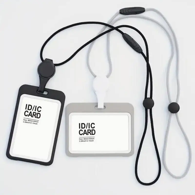 Retractable nursing credential holder with removable lanyard