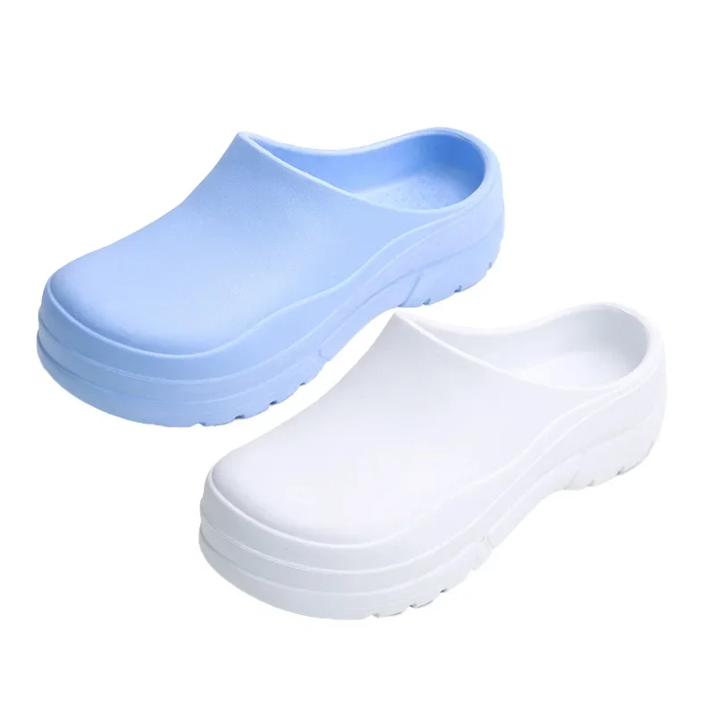 EVA medical clogs in {color} — unisex hospital slippers, platform {platform_height} – view 2