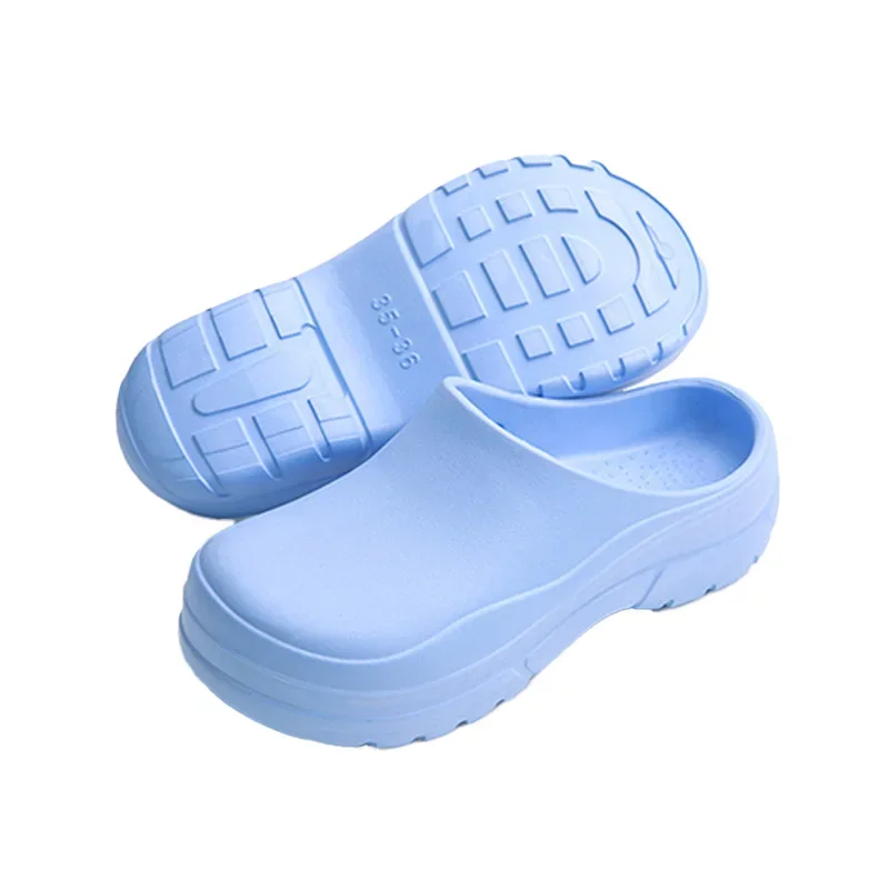 EVA medical clogs in {color} — unisex hospital slippers, platform {platform_height}